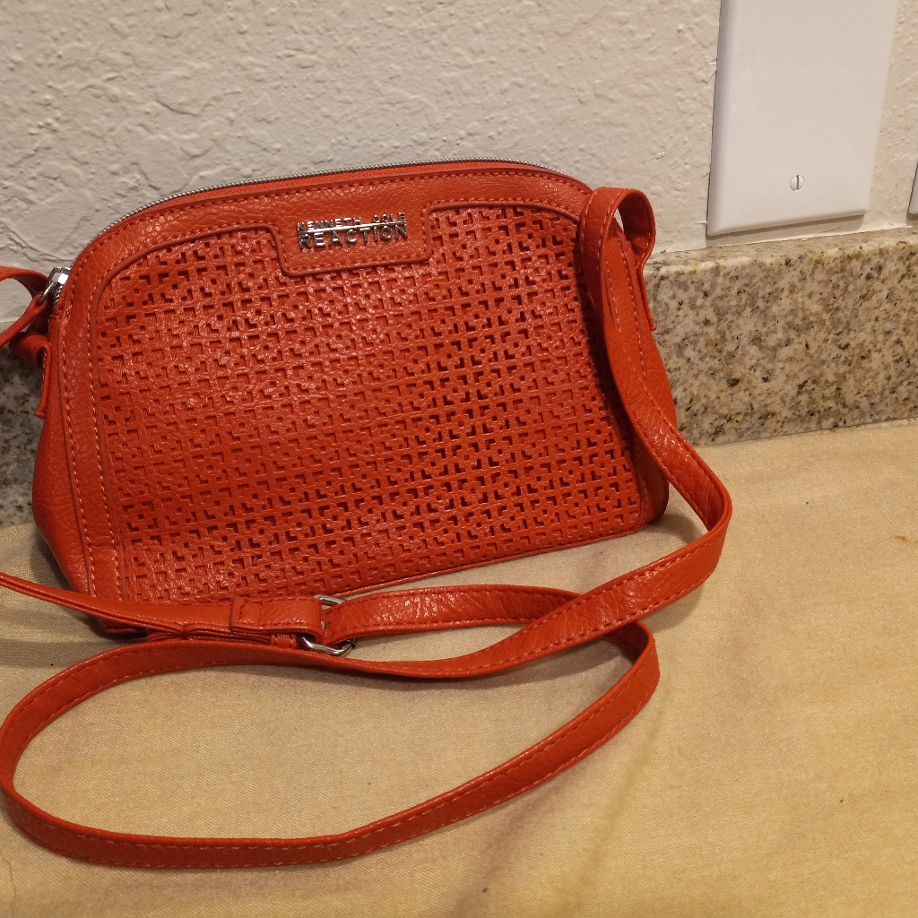 Kenneth Cole Reaction Brand Orange Crossbody Bag